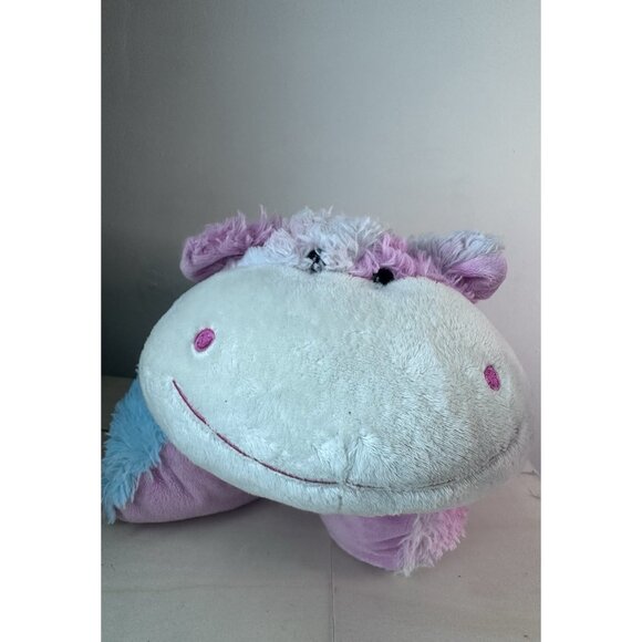 Pillow Pets Original Cotton Candy Cow Peewee 11" Pillow Pet preowned Great - Picture 1 of 5